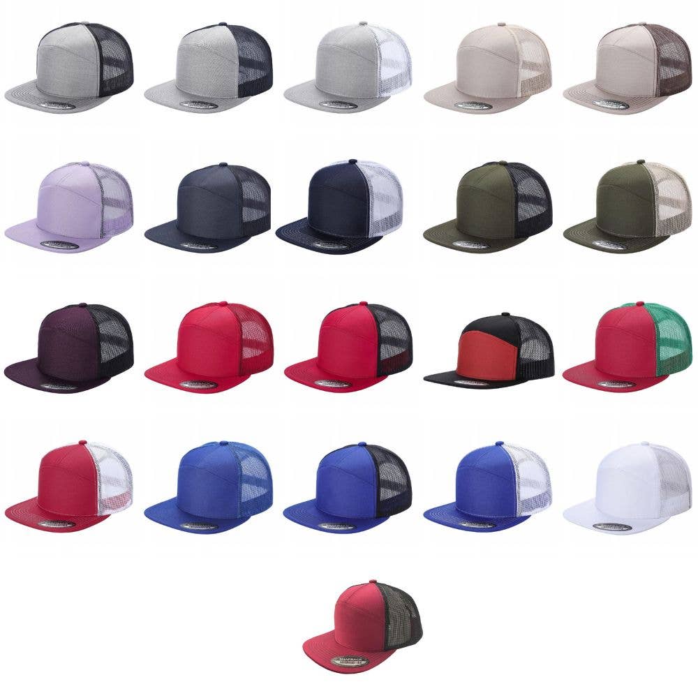 DOBBI - Wholesale Baseball Cap - Unisex - 7 Panel Flat Bill Trucker Cap46