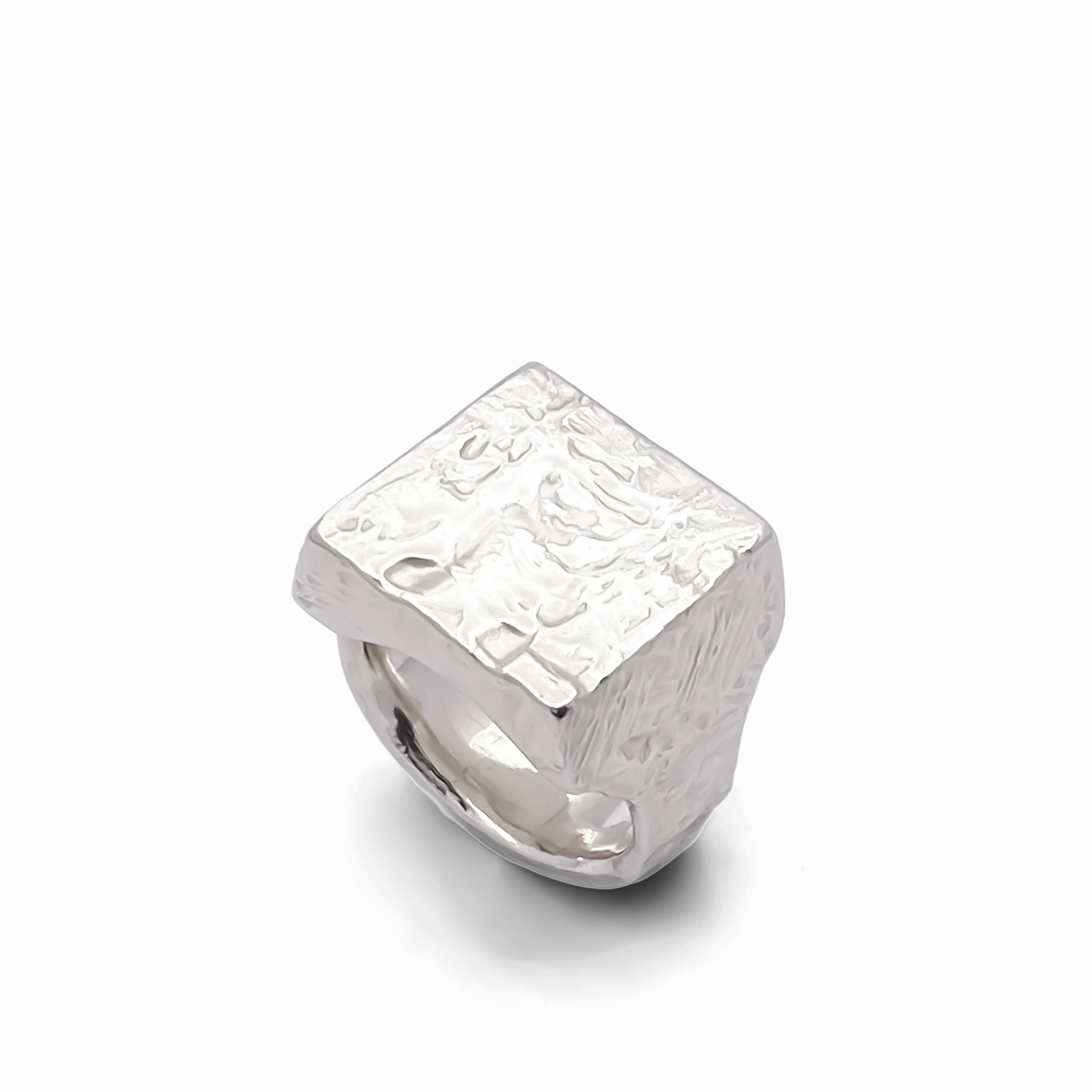 MOCA Jewellery - Wholesale Signet Ring - Textured Signet Ring2