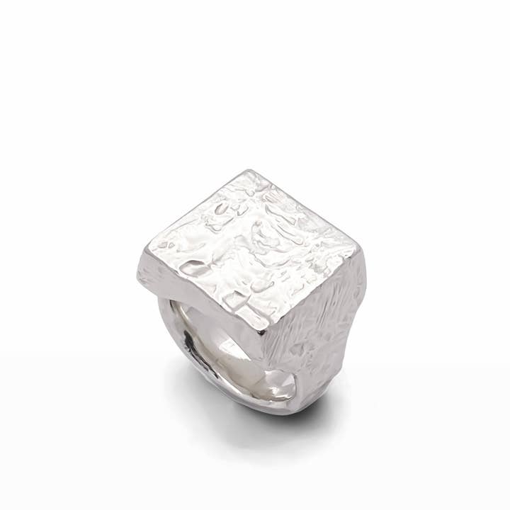 MOCA Jewellery - Wholesale Signet Ring - Textured Signet Ring2