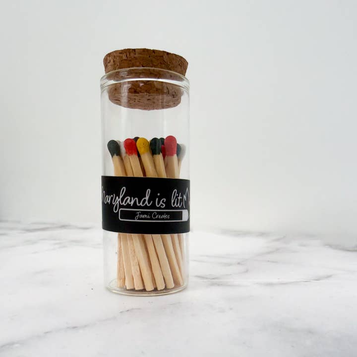 Jami Creates - Wholesale Match Holder - Maryland Is Lit Matchstick Holder