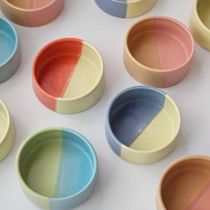 Bad Dogs Studio - Wholesale Pet Bowl - Cat/Dog - Half & Half Pet Dish • Small Dog Cat Bowl • Handmade Ceramic7
