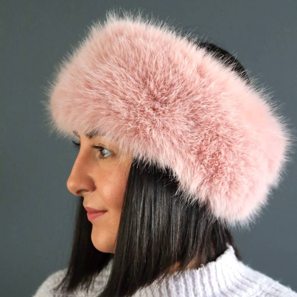 PEACH ACCESSORIES – Engroshandel Ørevarmere - Dame – Hyggelig Ørevarmer Falsk Pels Vinter Hårbånd SD1255