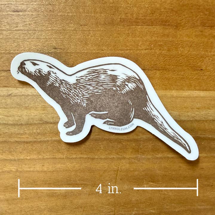 Otter STICKER voor wholesale door Lynn-oleum