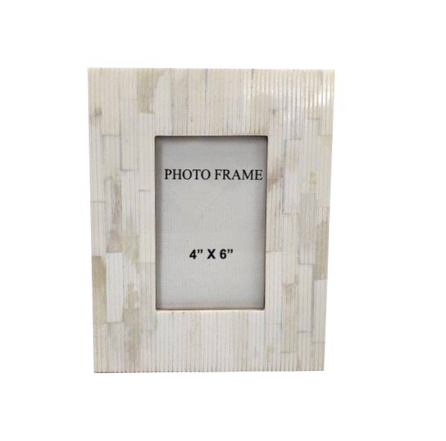 BIDKhome - Wholesale Picture Frame - 4x6” Carved Bone Picture Frame2