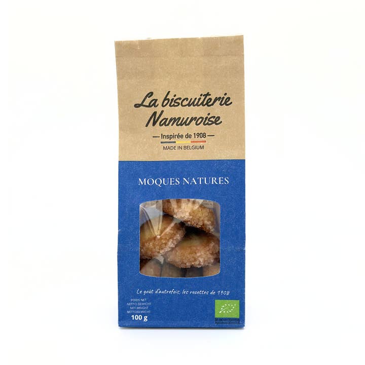 Biscuits - Plain Mockers - ORGANIC (BAG 100 g) for wholesale by La Biscuiterie Namuroise