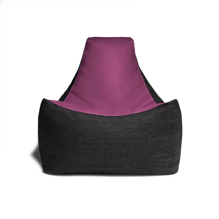 LuvU - Wholesale Chair - Jaxx Pixel Gamer Bean Bag Chair, Premium Vinyl / Dark Denim27