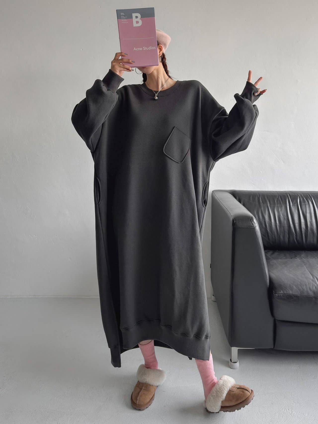 Little Light - Wholesale Dress - Women's - Cozy Long Fleece Ops — Made in Korea12
