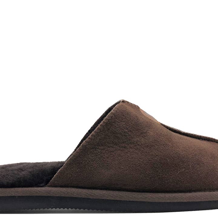 thies 1856 ® Sheepskin Grumpy Dad Slipper dark brown for wholesale by thies