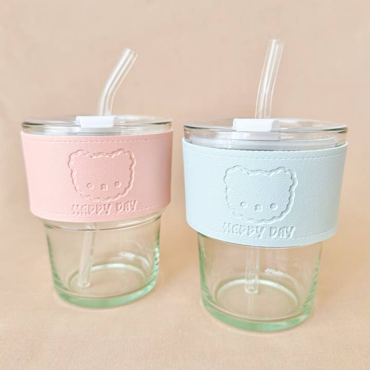 Happy Day Glass Cup for wholesale by Fujibee