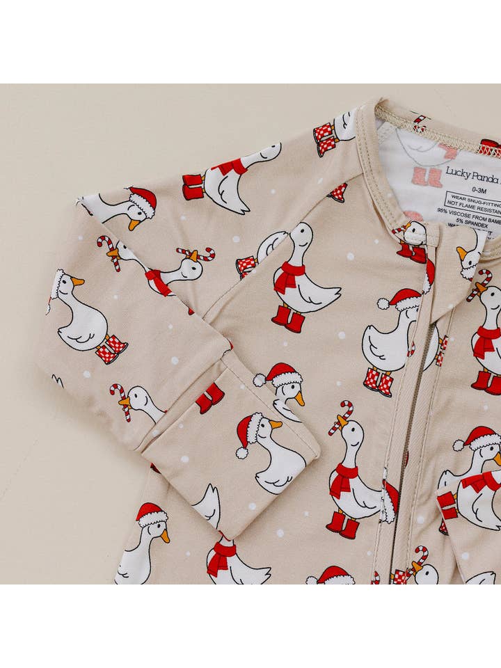 Lucky Panda Kids - Wholesale Jumpsuit - Baby - Bamboo Zip Romper | Merry Goose6