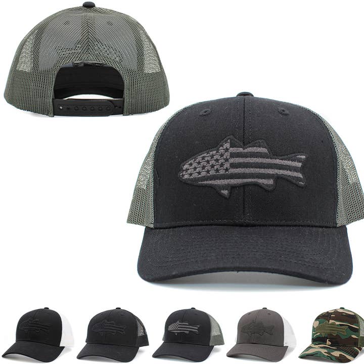 KBETHOS - Wholesale Trucker Hat - Unisex - Fish Flag Mesh Back Ballcap