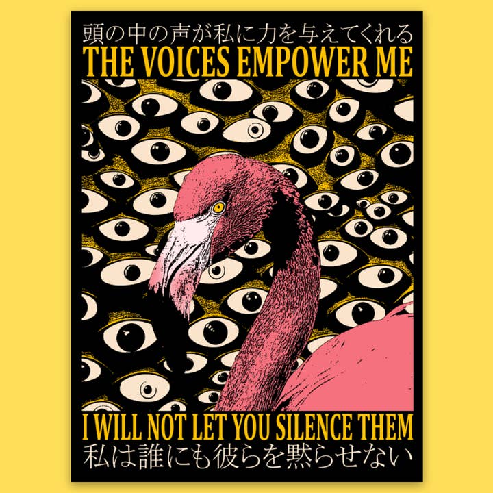 'Voices Empower Me' Sticker for wholesale by Wicked Clothes