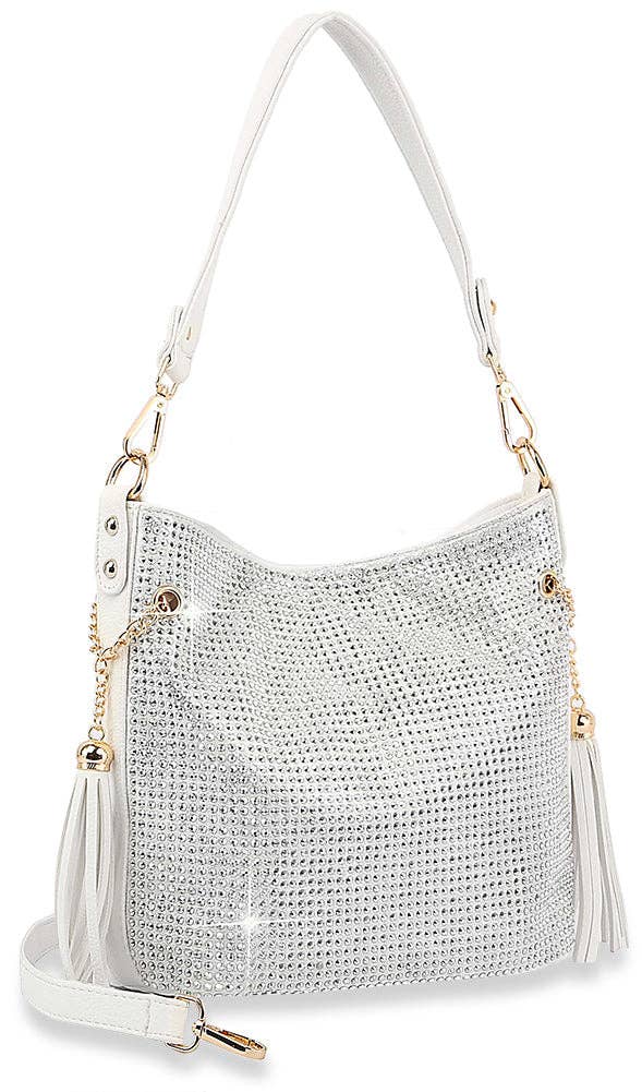 Handbag Express - Wholesale Shoulder Bag - Women's - Sparkling Rhinestone Hobo Handbag10