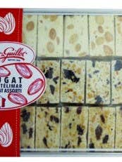 250g metalæske Dominos Nougat MTL RAI PRU - 40104520 for engroshandel hos Nougat Chabert & Guillot