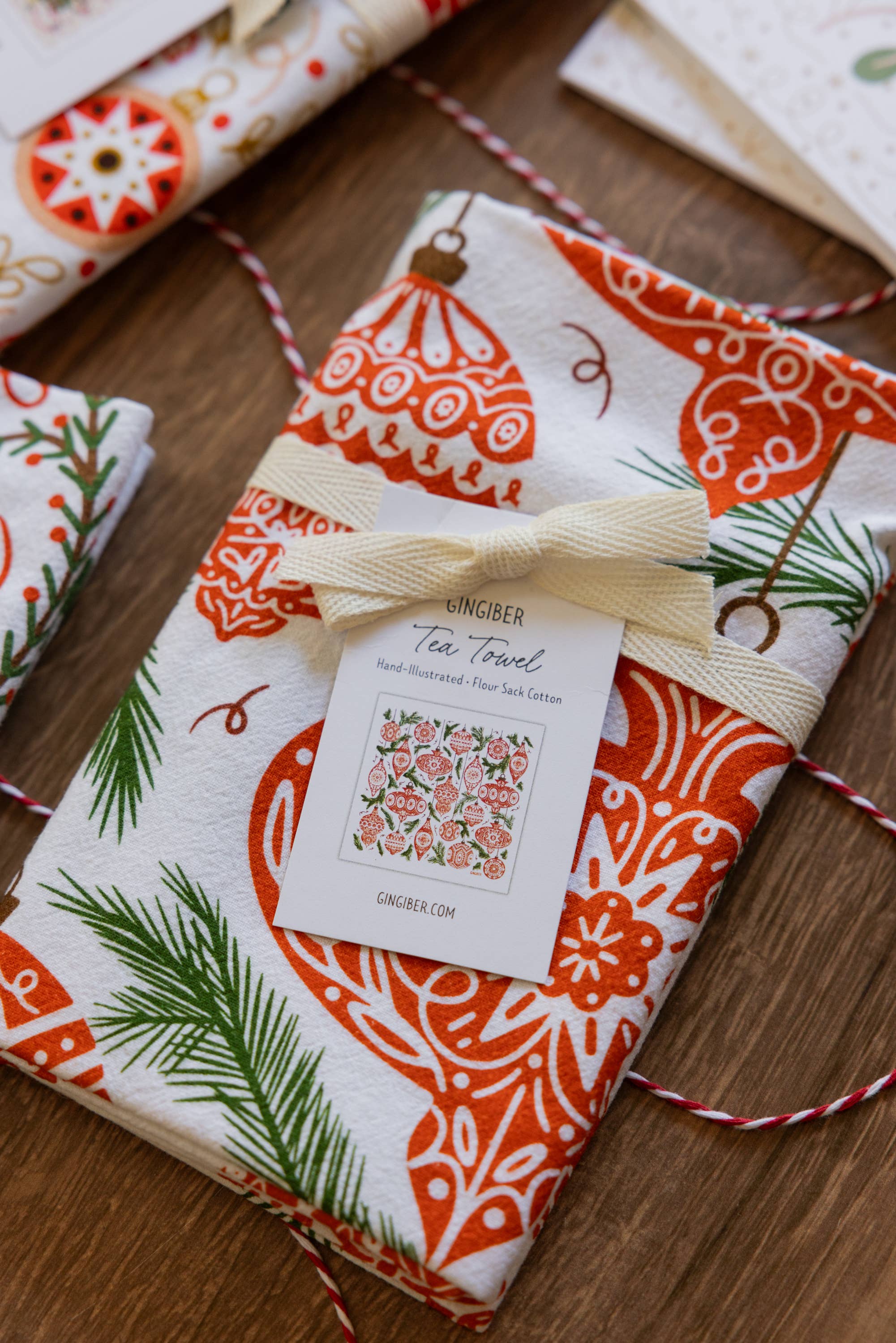 Gingiber - Vendita all'ingrosso Strofinacci - Strofinaccio Ornamentale - Decorazione Classica per la Cucina delle Feste6