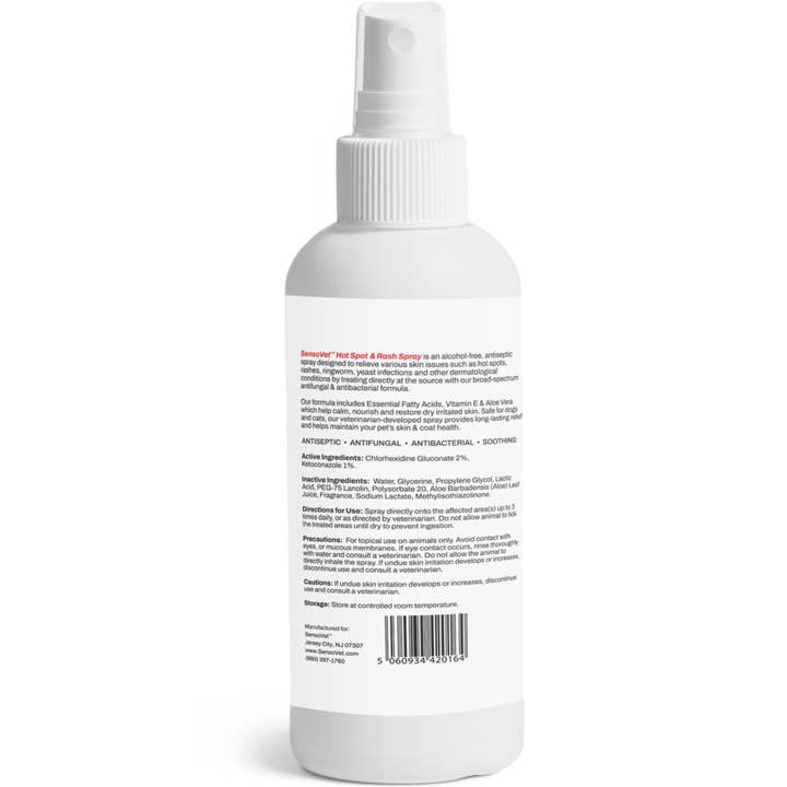 SensoVet – wholesale Pet spray – Cat/dog – Antiseptic Hot Spot & Rash for Dogs & Cats - 8oz6