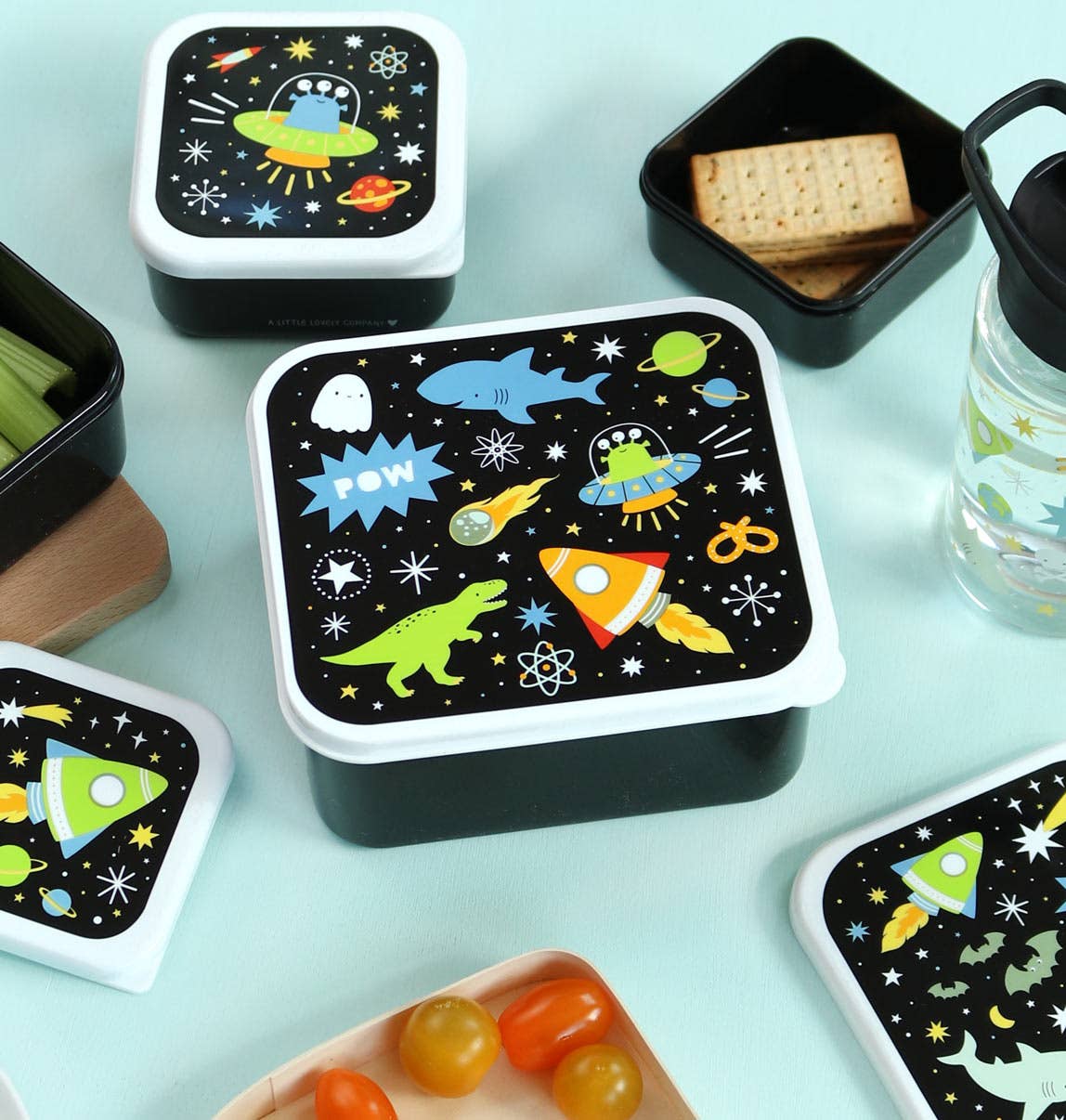 A Little Lovely Company – wholesale Lunch bag/box – Kids – Lunch & snack box set: Galaxy7