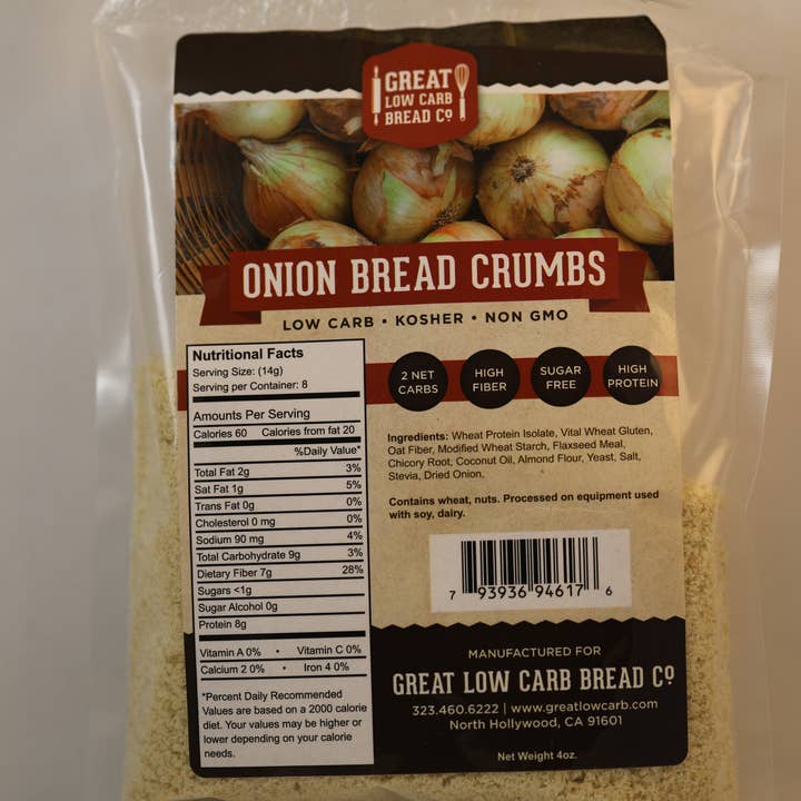 Great Low Carb Bread Company - Wholesale Bread Mix - Low Carb Onion Bread Crumbs