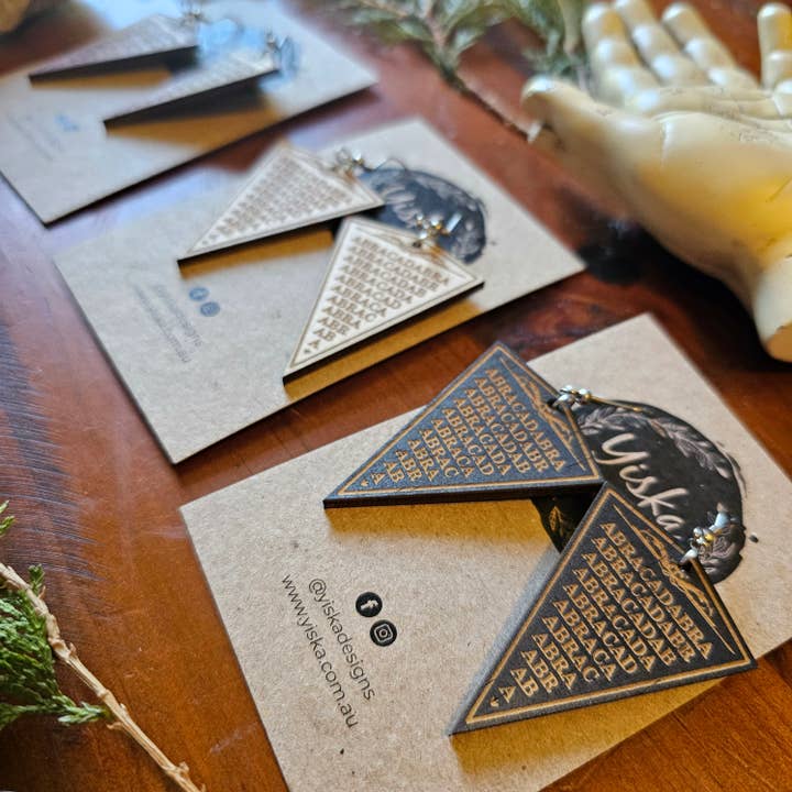 Yiska Designs - Wholesale Dangle earrings - Abracadabra Talisman Earrings3