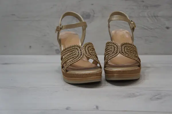 Top Staka - Wholesale Wedges - Women's - A68176Women's Summer Sparkling Wedge Cushion Platform Sandal3