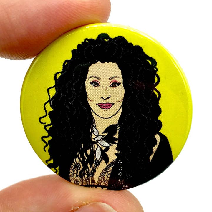 Cher Button Pin Badge (pack of 3) for wholesale by Bite Your Granny