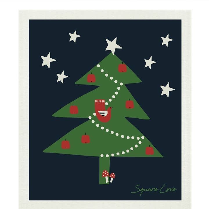 Square Love - Wholesale Dishcloth - Noel Swedish Dishcloth1