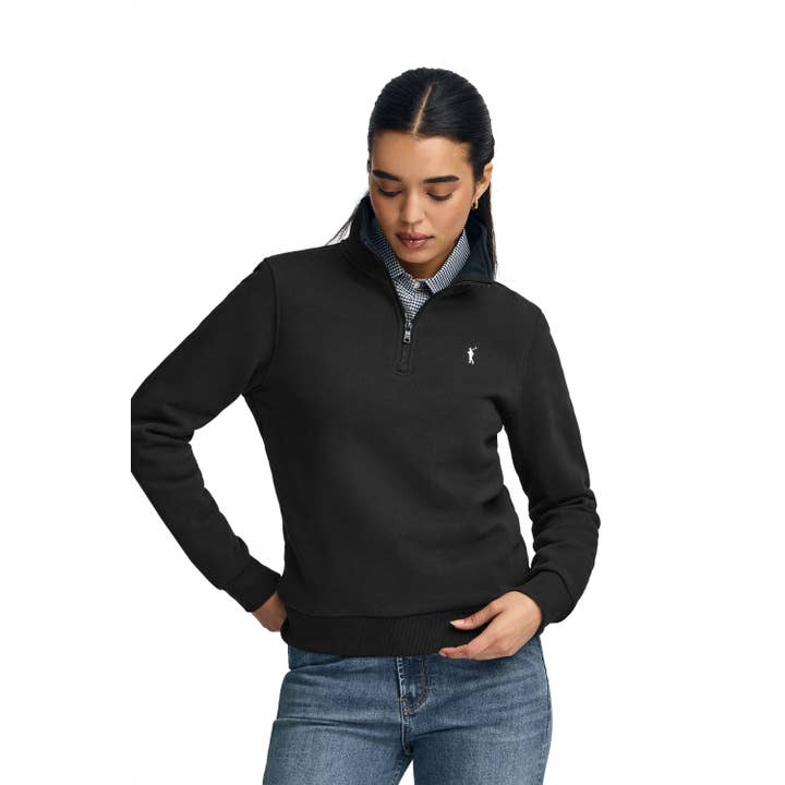 Rigby Go Neck Zipper Fl Sweat W for wholesale by Polo Club