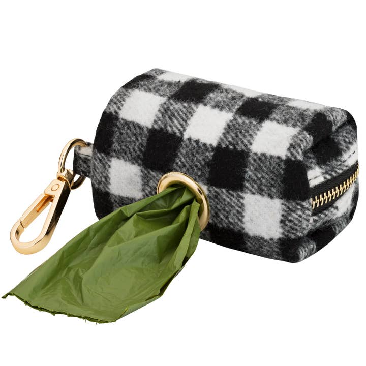 Dog Bag Dispenser: Gingham Check for wholesale by Lola & The Wolf
