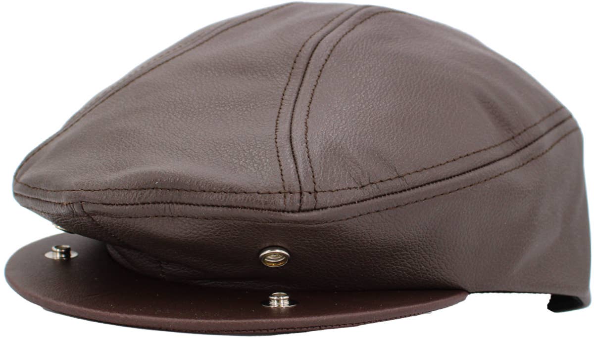 KBETHOS – wholesale News boy/school boy hat – Men's – 100% Leather Ascot - Made in USA | KBETHOS10