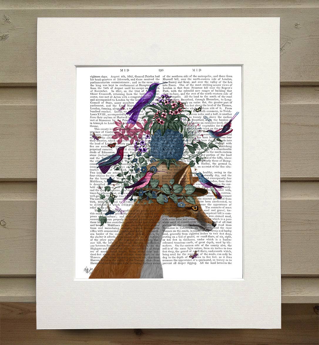 FabFunky Ltd - Wholesale Art Print - Fox Birdkeeper with Pineapple Book Print / Art Print0