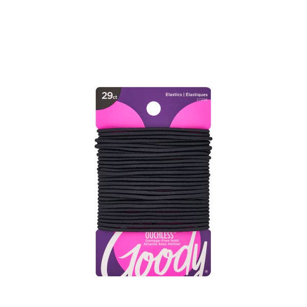 Womens Ouchless Black 2mm Elastics, 29 Ct for wholesale on Faire