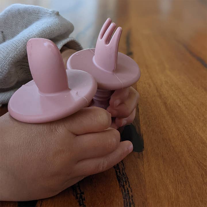 Montessori Mates Pty Ltd - Wholesale Flatware Set - Kids & Baby - Baby's First LFGB Silicone Cutlery Set