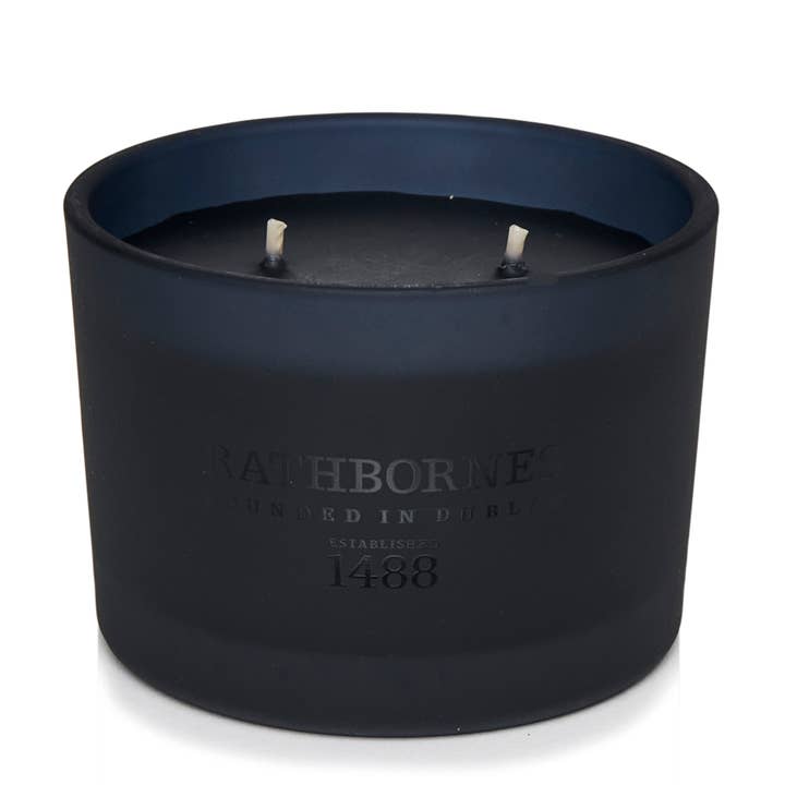 Rathbornes 1488 - Wholesale Jar/Filled Candle - Dublin Dusk Scented Luxury Candle (Smoked Oud & ozonic accords)