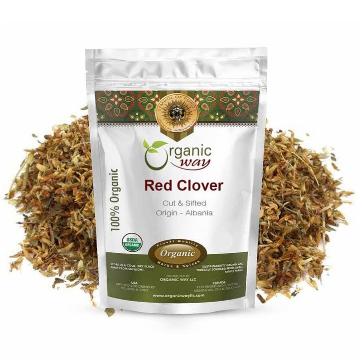 Red Clover Flower Cut & Sifted (Trifolium Pratense) Herbal Tea | European Wild-Harvest | Kosher Certified | USDA Certified | Origin - Albania for wholesale by Organic Way LLC