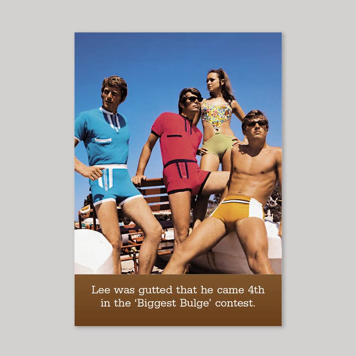 Biggest Bulge Grußkarte für den Großhandel von Icon