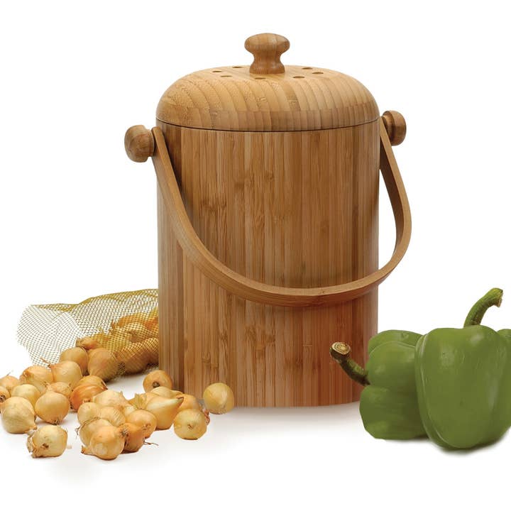 RSVP International - Wholesale Kitchen Tool/Gadget - Bamboo Compost Pail1