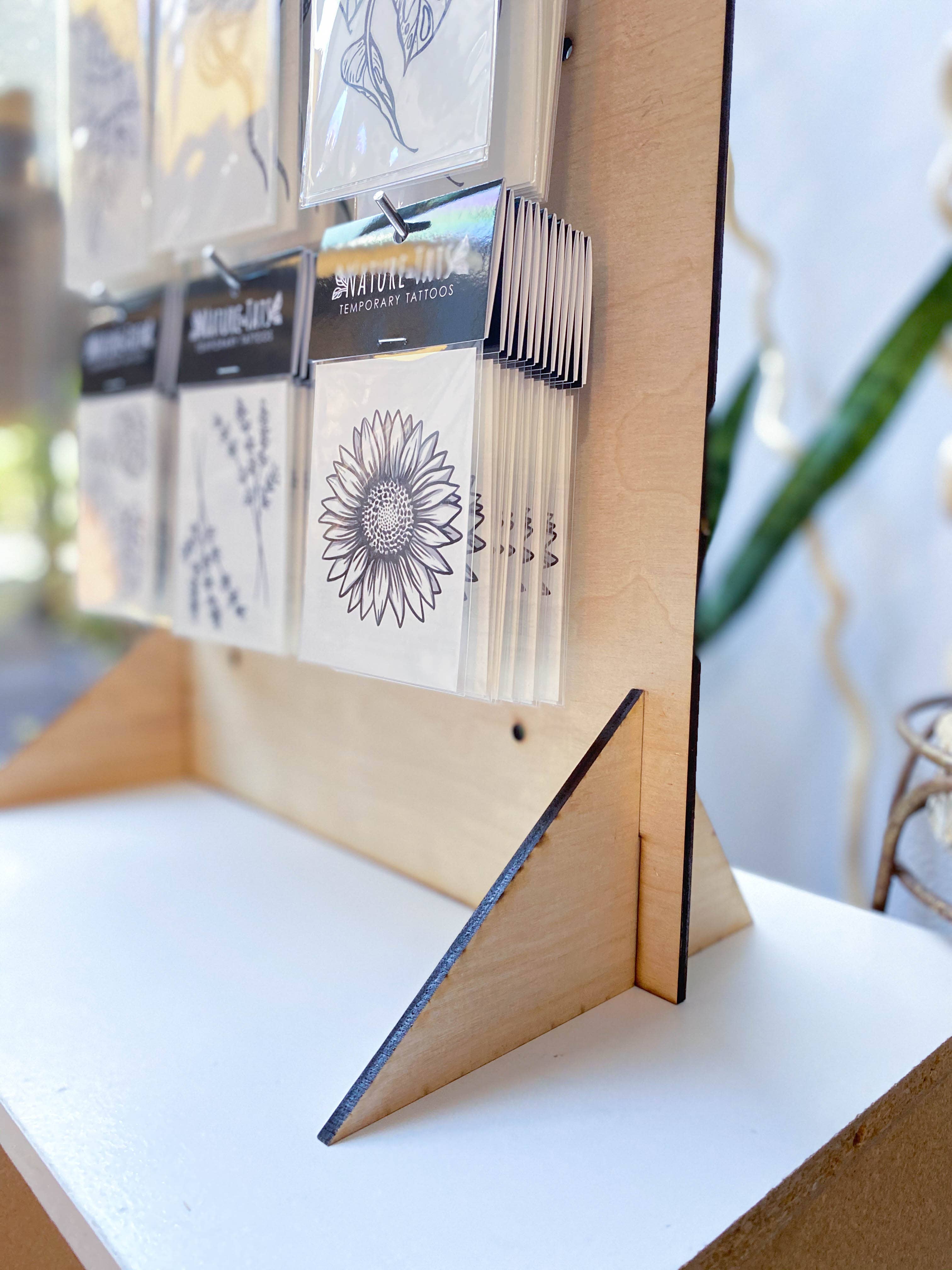 NatureTats - Wholesale Retailer Display - Paper & Novelty - Temporary Tattoo Display Stand - Tall1