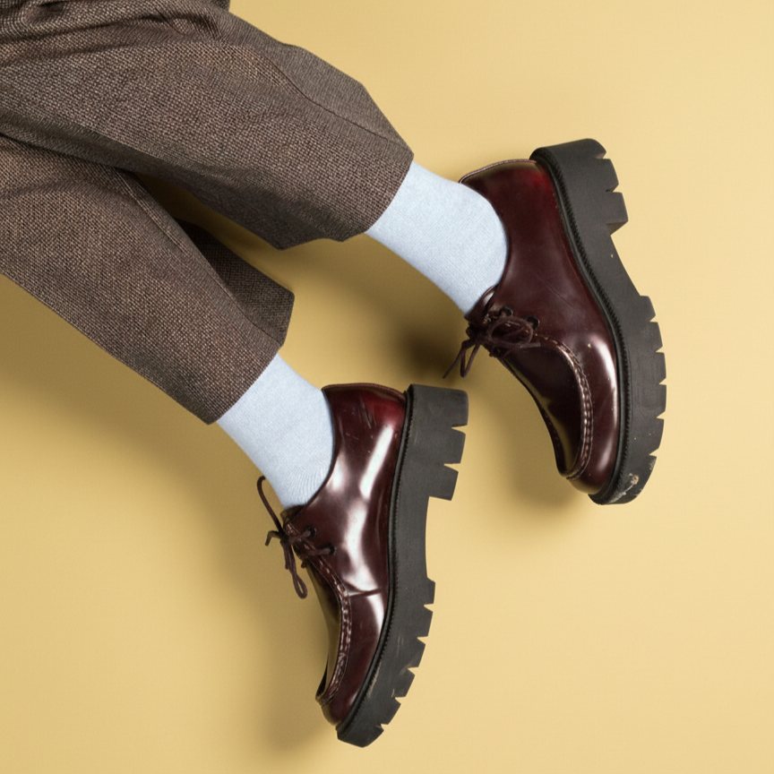 KLUE - Wholesale Socks – Women's - KLUE Merino Wool socks plain | Sky Blue1