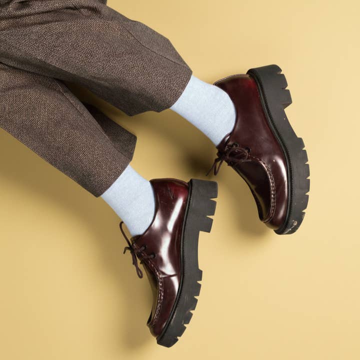 KLUE - Wholesale Socks – Women's - KLUE Merino Wool socks plain | Sky Blue1