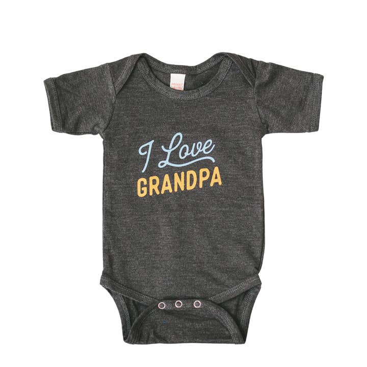 I Love Grandpa Baby Onesie, Father's Day Gift, Baby Clothing for wholesale by Sweetpea and Co.