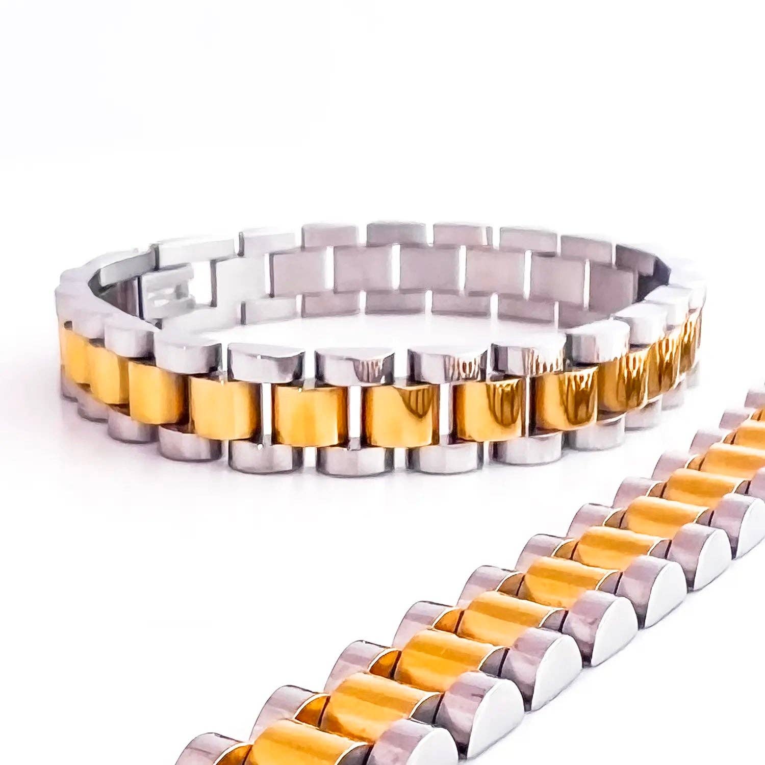 kaimi - Wholesale Link & Chain Bracelet - 'island time' timepiece bracelet0