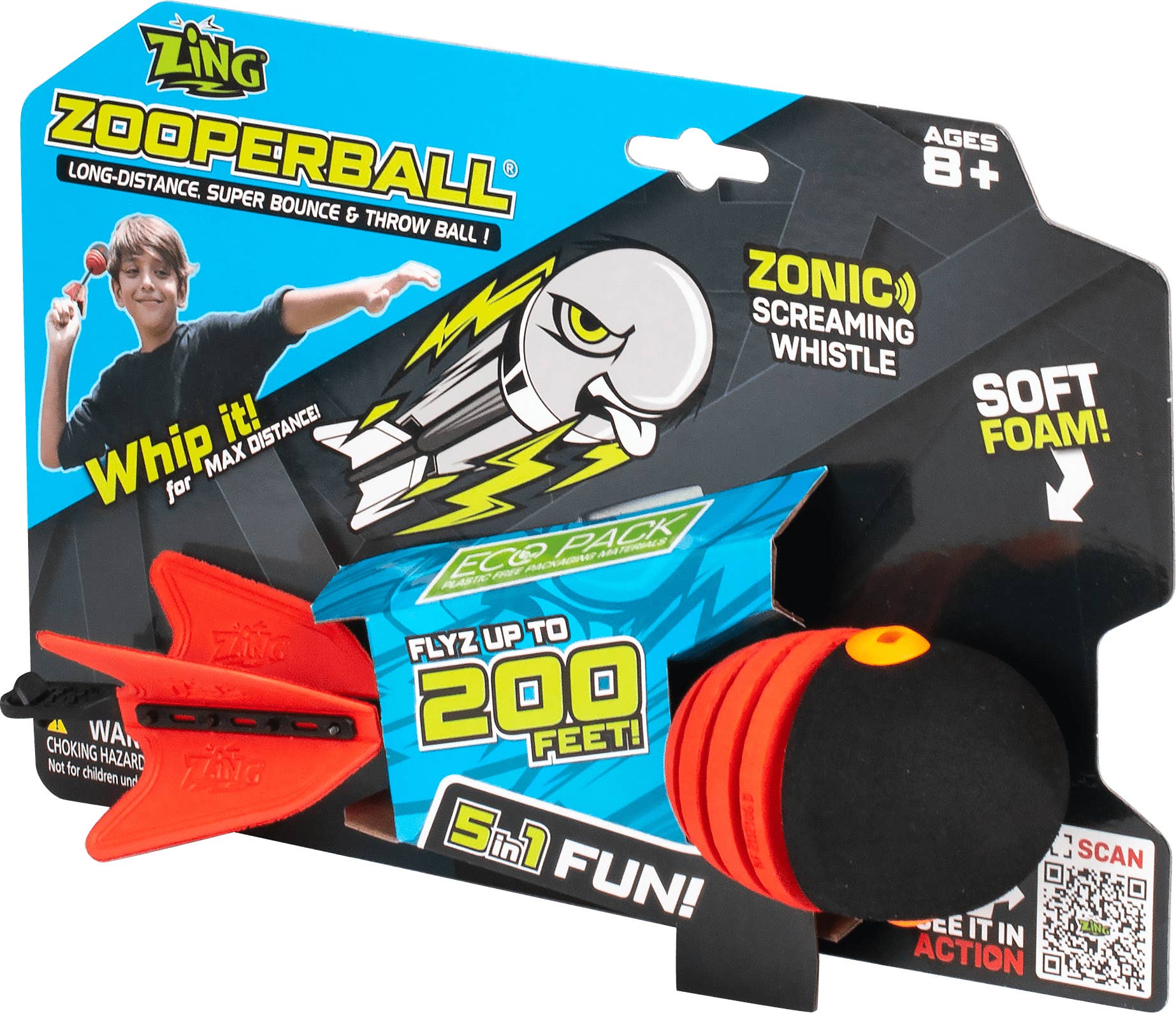 Zing - Wholesale Sports Ball - Kids - Zing Zooperball - Long-Distance Super Bounce & Throw Ball