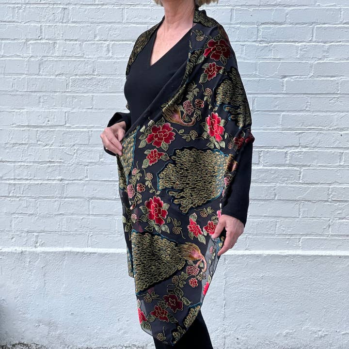 Dana Herbert - Wholesale Wrap - Women's - Burnout Velvet Shawl