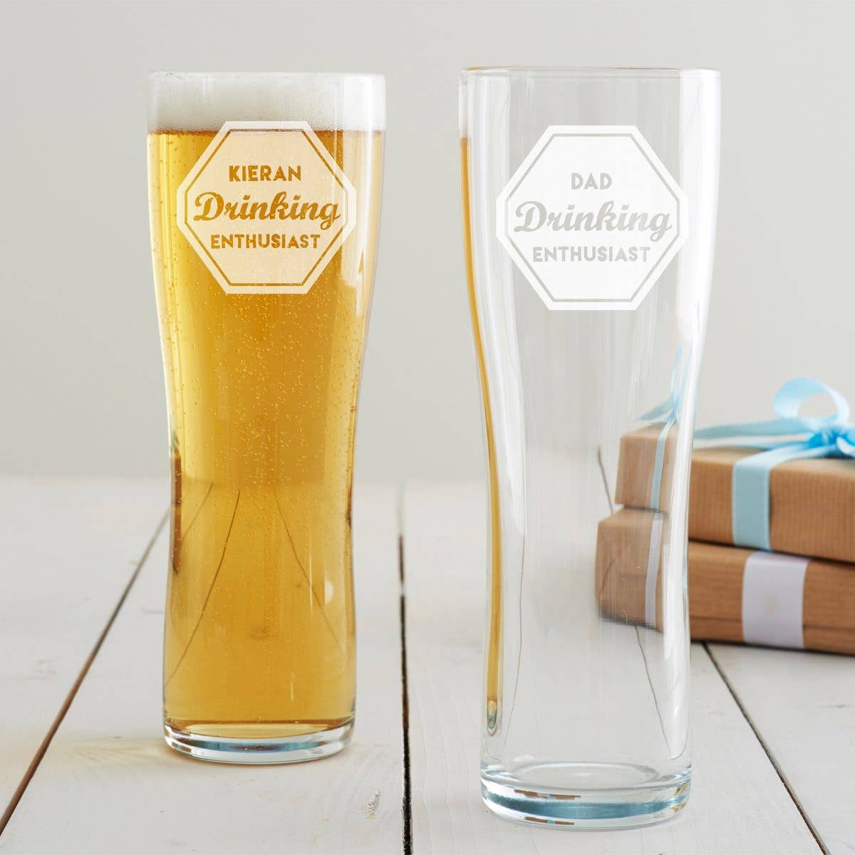 Becky Broome - Wholesale Beer Glass/Mug - Personalised ‘Drinking Enthusiast’ Glass - Pint0
