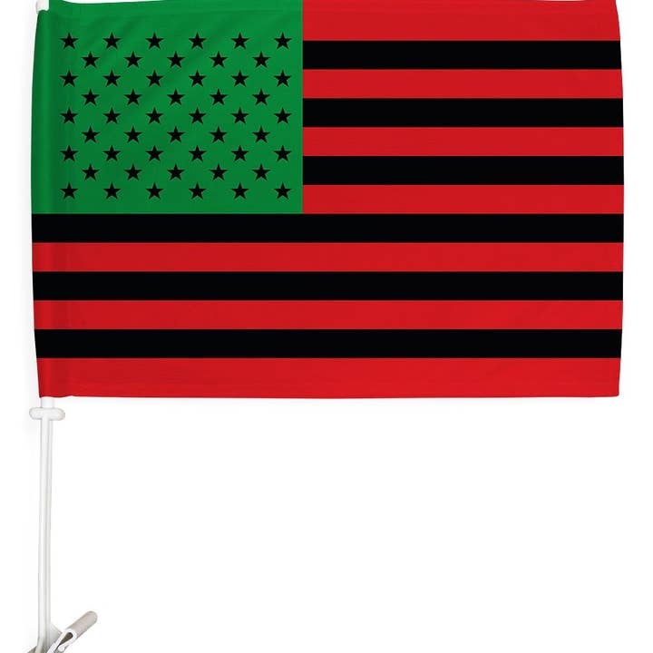 Two Group Flag Co - Wholesale Flag - African American Black History Juneteenth US Car Flag
