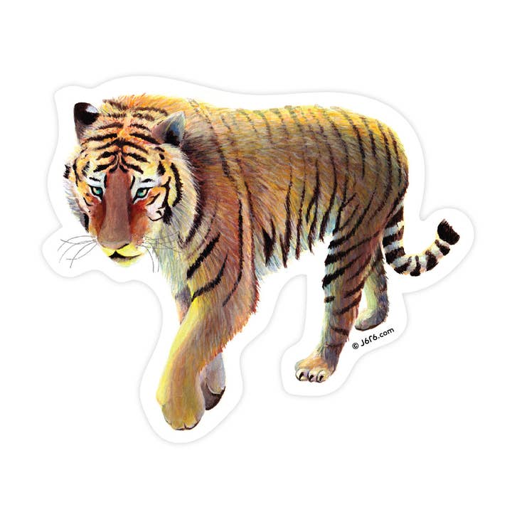 Tiger Vinyl Sticker for wholesale by J6R6