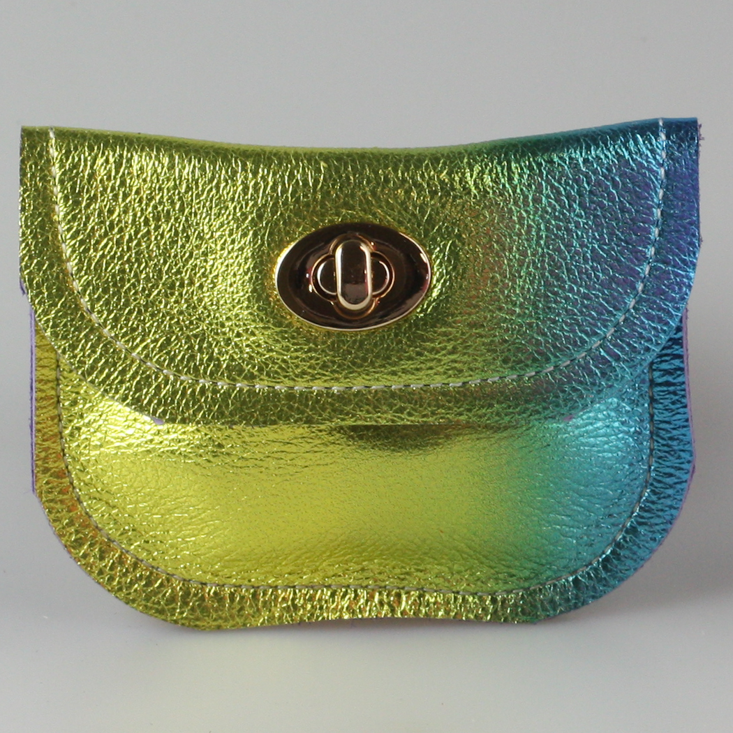 Zina Kao Exclusives - Wholesale Wallet - Women's - The Turnlock Metallic Leather Wallets: 3 sizes!39