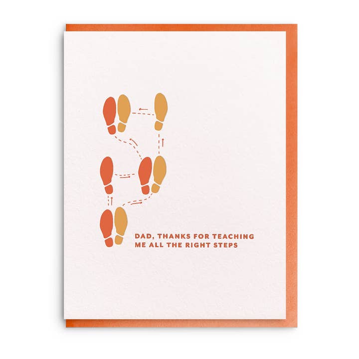 Passos Direito - Cartão de Saudação Dia do Pai por atacado de Dahlia Press