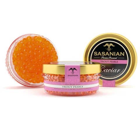 All Fresh Seafood - Wholesale Fish/Seafood - Caviar, Trout Roe, 2 oz.0