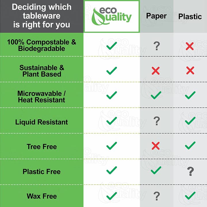 EcoQuality - Wholesale Food Storage Container - Compostable Square Hinged Clamshell 6x6 Food TakeOut Box